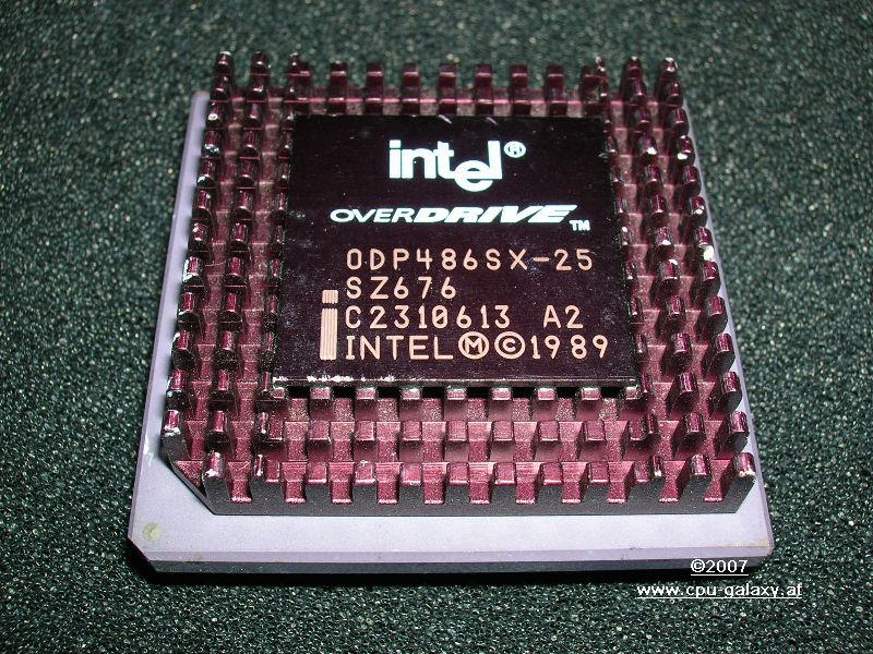 Intel OverDrive CPUセット + AMD CPU ODP486SX-25 SZ676.JPG